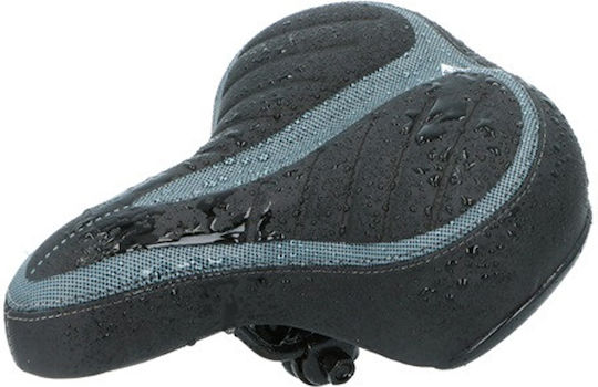 Dunlop Fahrradsattel Schwarz mit Gel 250 x 210 mm