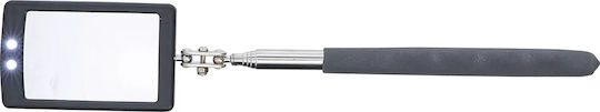 Teleskopischer Fahrzeugkontrollspiegel Mit LED-Beleuchtung 290-876 Mm BGS Do it yourself 99302