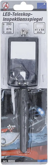 Teleskopischer Fahrzeugkontrollspiegel Mit LED-Beleuchtung 290-876 Mm BGS Do it yourself 99302