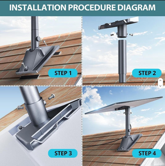 Starlink Gen 3 & V4 Aluminum Adjustable Multi-Angle Support Base Pipe Adapter 29-8785