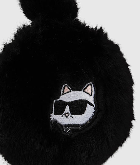Damen Gehörschutz Strickmütze in Schwarz Farbe