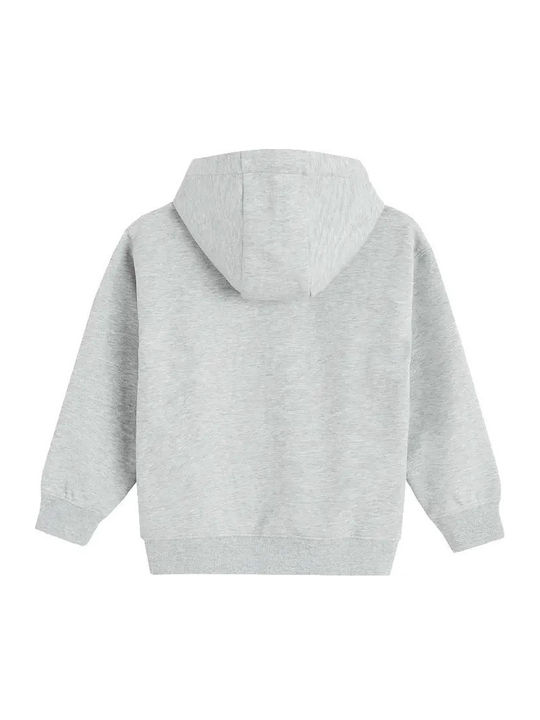 Kinder-Sweatshirt Strickjacke Grau
