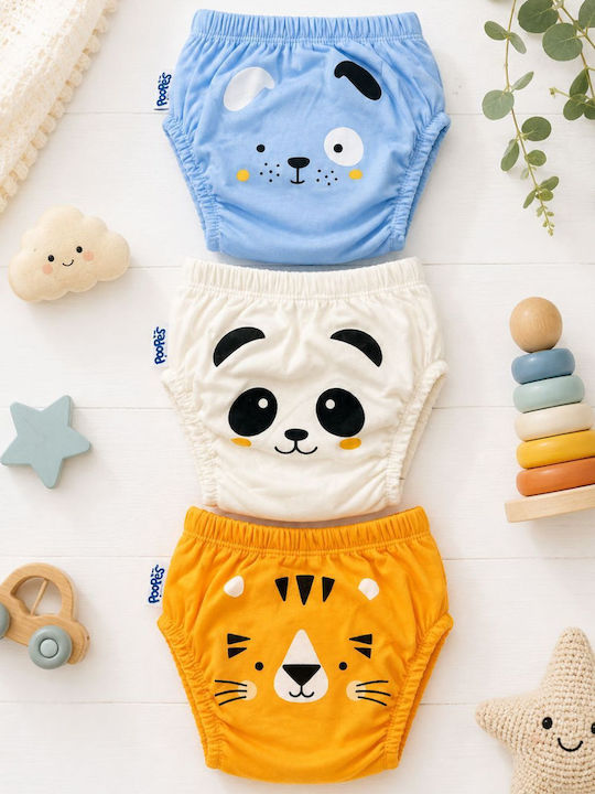 Poopes Kids Underwear Set 3 Pieces Multicolour Poopes Kids Underwear Set 3 Pieces Multicolour