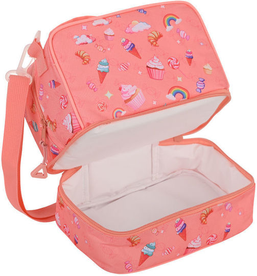 Estia Save The Aegean School Insulated Handheld Lunch Bag 6 Litre Candy Sky 20cm