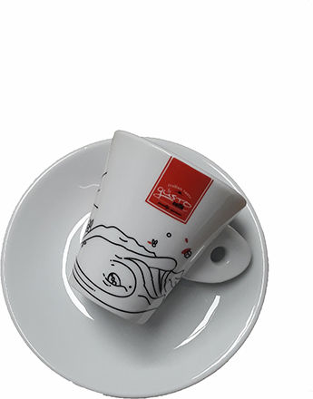 Gusto Gusto Espresso Tasse aus Porzellan Weiß 452ESP0708