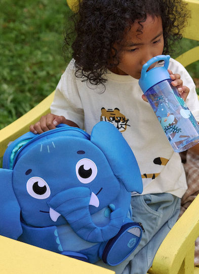 Affenzahn Plastic Kids Water Bottle with Straw Non Spill Unbelievable Underwater World 430ml