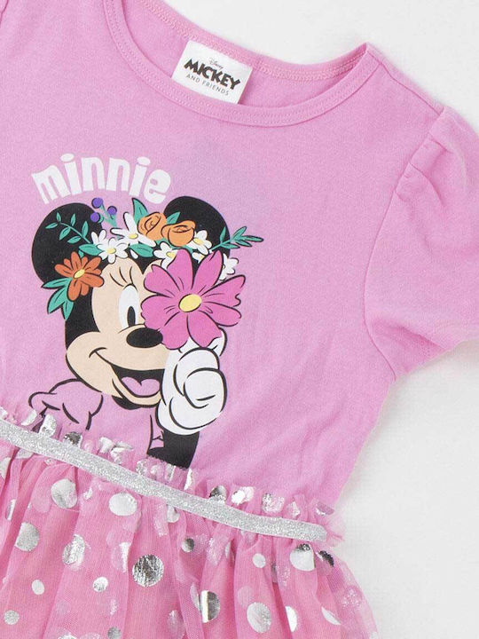Minnie Mouse Παιδικό Φόρεμα Ροζ