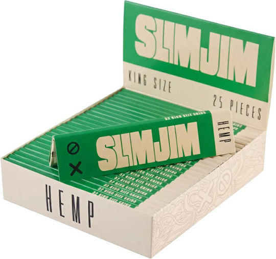 Slim Jim Hârtie Pentru Țigarete Din Cânepă Slim King Size Slim 32 Foi De Hârtie 1 Bucată