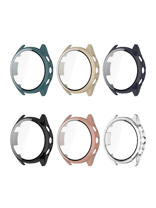 Garmin Forerunner 165 Pc + Tempered Film Integrated Protective Watch Case Blue
