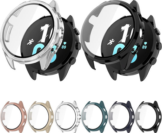 Garmin Forerunner 165 Pc + Темперирано фолио Вградена защитна калъфка за часовник Розова