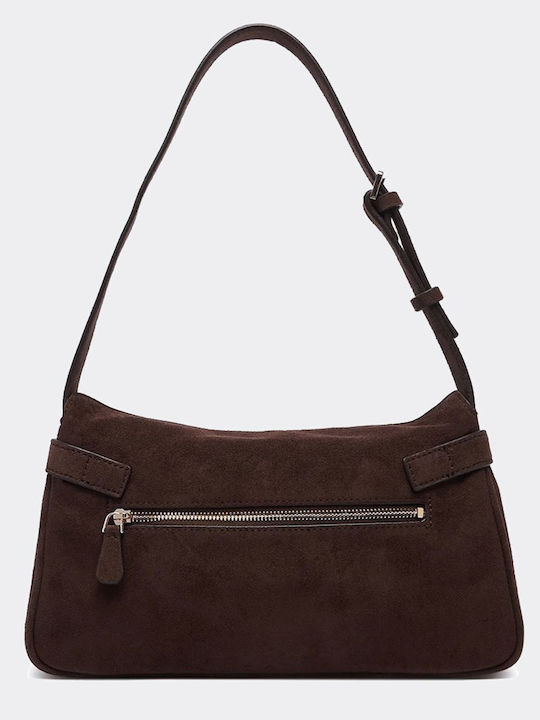 Damen Schultertasche Wildleder Braune