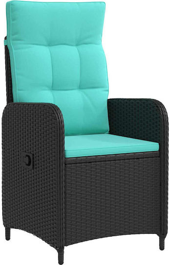 Set Sala De Mese Exterior 9 Piese Turcoaz Cu Perne