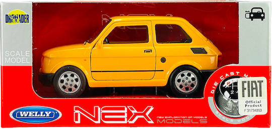 Welly Fiat 126p Жълт 1:34 42372