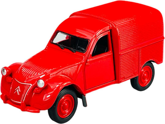 Welly Old Timer Citroen 2cv Fourgonnette Roșu 1:34 43769