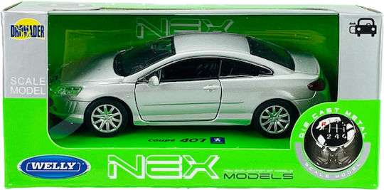 Welly Peugeot 407 Argintiu 1:34 42368