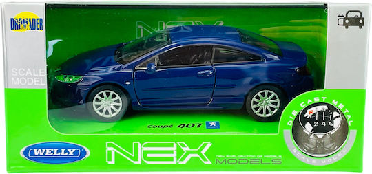 Welly Peugeot 407 Albastru 1:34 42368