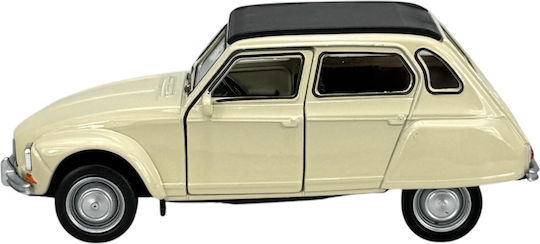 Welly Old Timer Citroen Dyane Statische Modelle Dach Beige Maßstab 1:34 43859