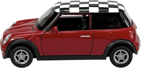 Welly Mini Cooper Καρο Σανιδα Κοκκινη 1:34 49766