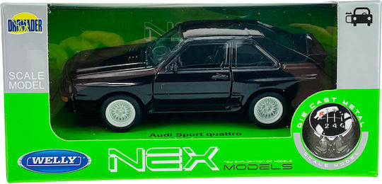 Welly Audi Sport Quattro Schwarz Maßstab 1:34 43802