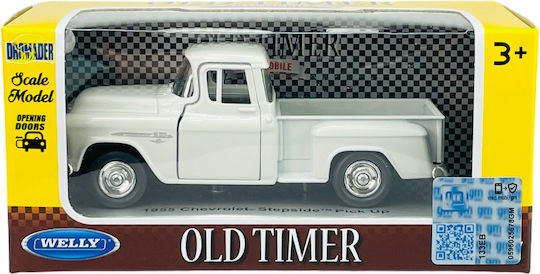 Welly Old Timer 1955 Chevrolet Stepside Pick Up Weiß 1:34 43749