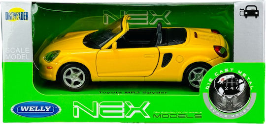 Welly Toyota Mr2 Spyder Galben 1:34 42326