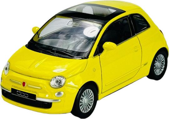 Welly Fiat 500 Yellow Scale 1:34 43605