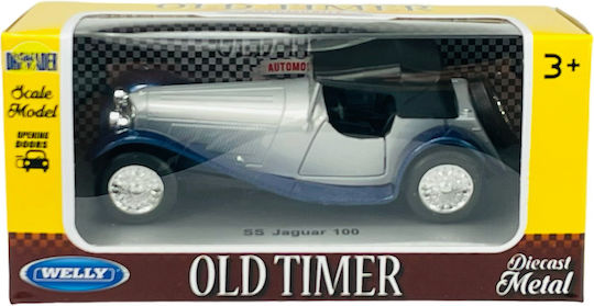 Welly Old Timer Ss Jaguar 100 Οροφη Ασημι 1:34 98876