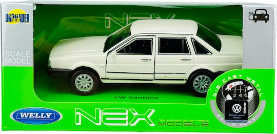 Welly VW Volkswagen Santana Passat B2 Бял 1:34 43647