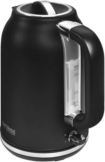 Kraft & Dele Wasserkocher 1.7l 2200W Schwarzer