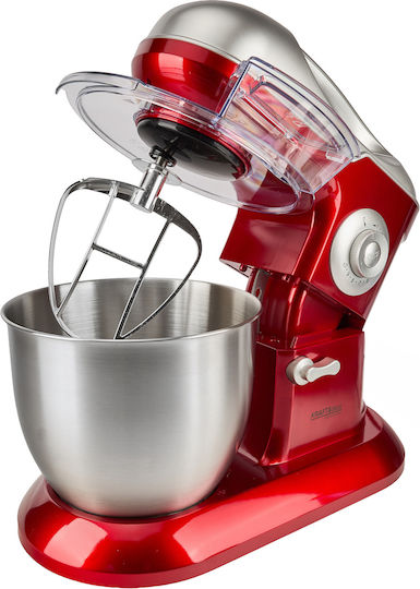 Kraft & Dele Küchenmaschine 3000W mit Rostfreiem Schüssel 6,5lt Rote