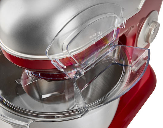 Kraft & Dele Küchenmaschine 3000W mit Rostfreiem Schüssel 6,5lt Rote