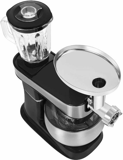 Kraft & Dele Mixer Planetar 2200W cu Bol din Inox 6lt Negru