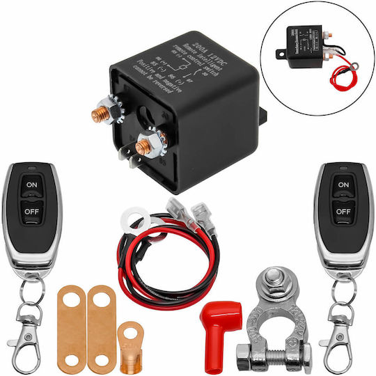 Battery Disconnect Switch Remote Prevents Battery Discharge High Safety 12V 200A Suitable for Cars W17127-2