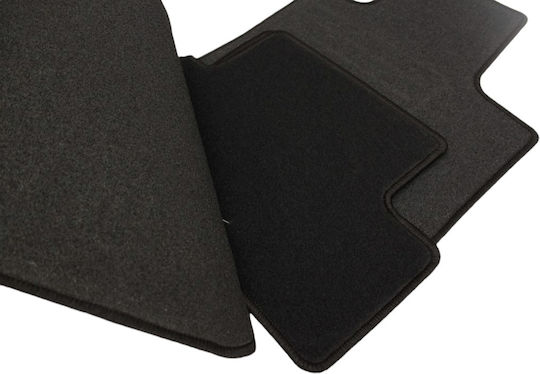 Petex Satz Vorder- und Hintermatten 4Stück aus Teppichboden für Peugeot 308 2013 Schwarz