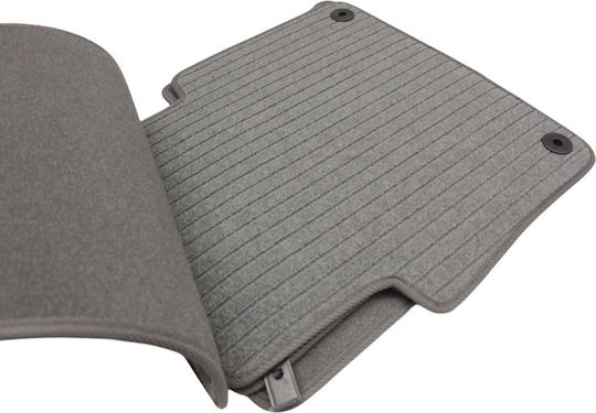 Petex Satz Vorder- und Hintermatten 4Stück aus Teppichboden für Audi A8 2002-2010 Gray