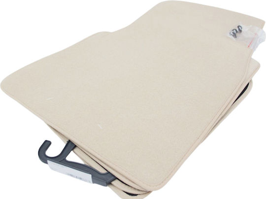 Petex Satz Vorder- und Hintermatten 4Stück aus Teppichboden für BMW Serie 7 2001-2008 Beige