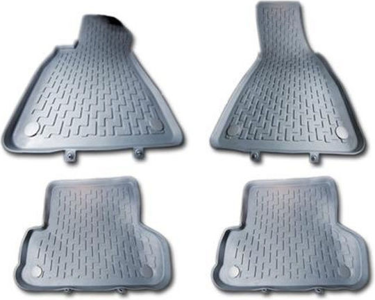 Auto Gs Satz Vorder- und Hintermatten 3Stück aus Gummi für Volkswagen Touareg Porsche Cayenne Gray