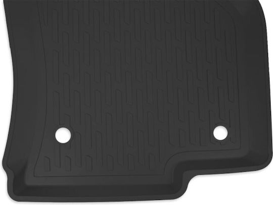 Autoline Satz Vorder- und Hintermatten Wannenartig 4Stück aus Gummi für Audi A3 2004-2012 Schwarz