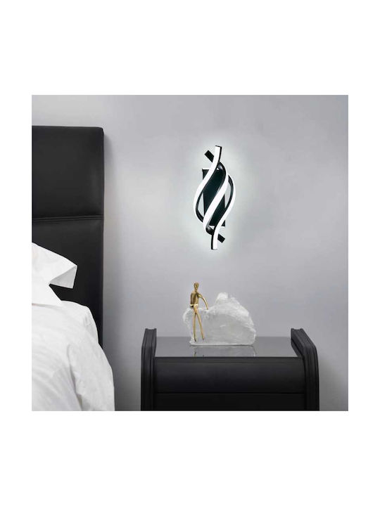 Lampă de perete LED neagră 20w 1000 lm lumină rece caldă neutră
