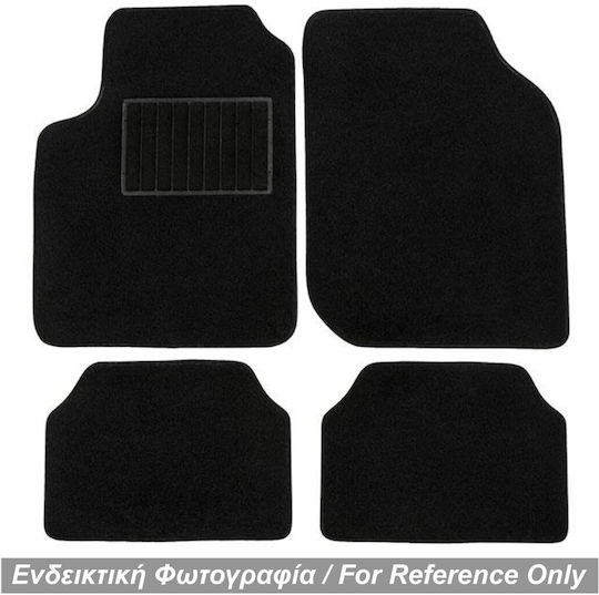 Race Axion Satz Vorder- und Hintermatten 4Stück aus Teppichboden für BMW Serie 6 E63 2003-2011 Schwarz