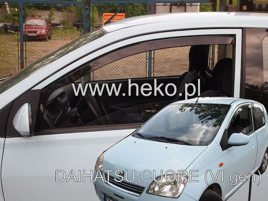 Heko Satz Windabweiser Vordere Dark Fime für Daihatsu Herz 2Stück