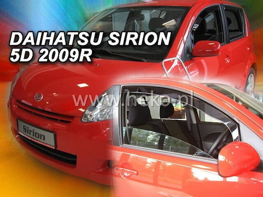 Heko Satz Windabweiser Vordere Dark Fime für Daihatsu Sirion 2Stück