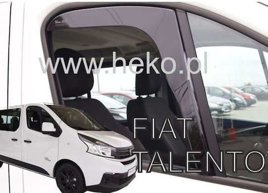 Heko Satz Windabweiser Vordere Dark Fime für Opel Vivaro Renault Verkehr 2Stück