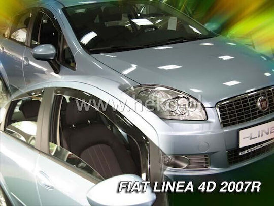 Heko Satz Windabweiser Vordere Dark Fime für Fiat Idee 2Stück