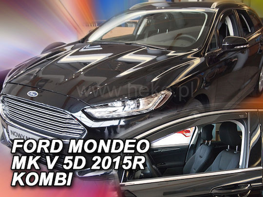 Heko Satz Windabweiser Vordere Dark Fime für Ford Mondeo 2Stück