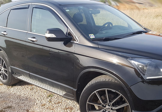 Heko Satz Windabweiser Vordere Dark Fime für Honda CR-V (Compact Recreational Vehicle) 2Stück
