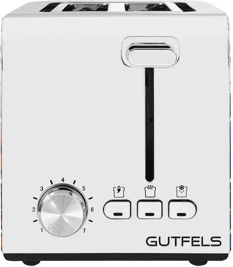 Тостер Gutfels 2 филийки Тостер Двуместна 850W Многоцветна