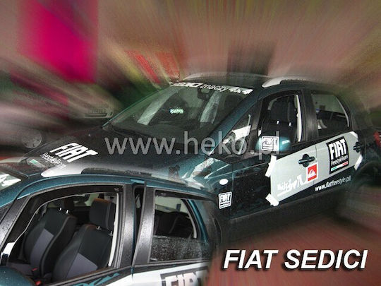 Heko Satz Windabweiser Vordere und Hintere Dark Fime für Fiat Palio 4Stück