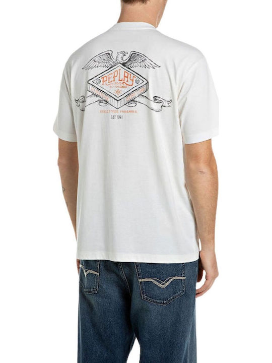 Replay T-shirt White M12BF.001.00QMJ-C05Z