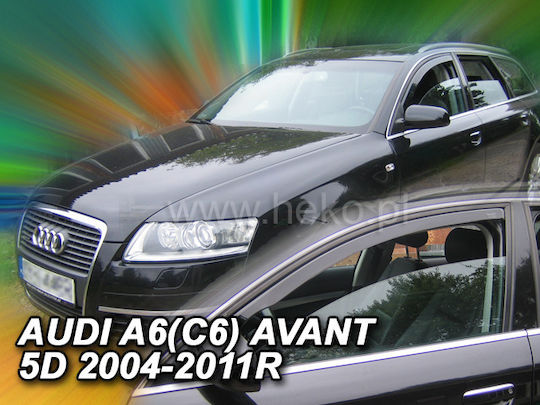 Heko Audi A100 4 1990-1997 Satz Windabweiser Vordere und Hintere Dark Fime für Audi 100 4Stück